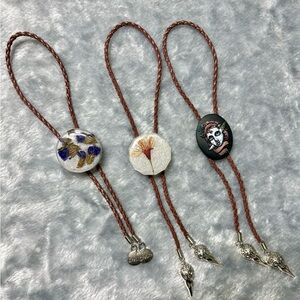 Handcrafted Bolo Tie Style Ornament or Rear View Mirror Charms